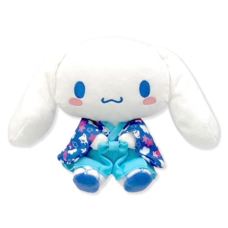 Sanrio Plush Toy (S) - Cinnamoroll : Houndstooth Kimono