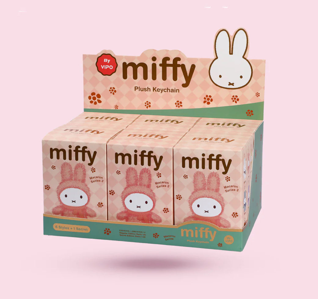 Vipo x Miffy Macaron Series 2 Plush Keychain Blind Box