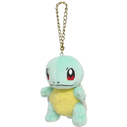 Sanei Pokemon Squirtle 4-inch Mini Plush Keychain